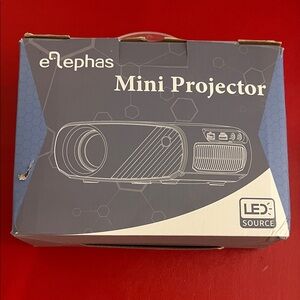 Elephas BL128 LED Mini Projector Full HD 1080P, Black/White